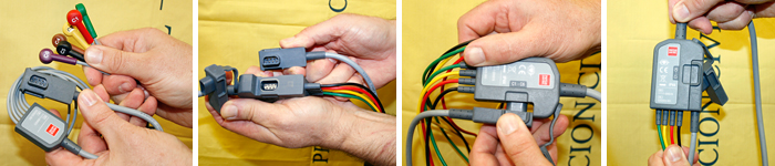 Figura 12: Conexión cable de EKG 12 derivaciones